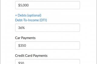 mortgage affordability with credit card payment